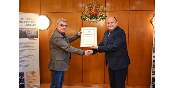 The Technical University – Sofia was awarded honorary certificates by the Capital Regional Health Inspectorate