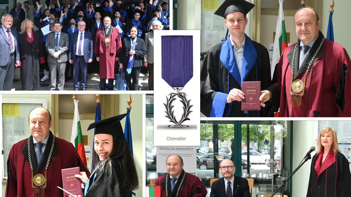 The Rector of the Technical University – Sofia has been awarded a high French honor