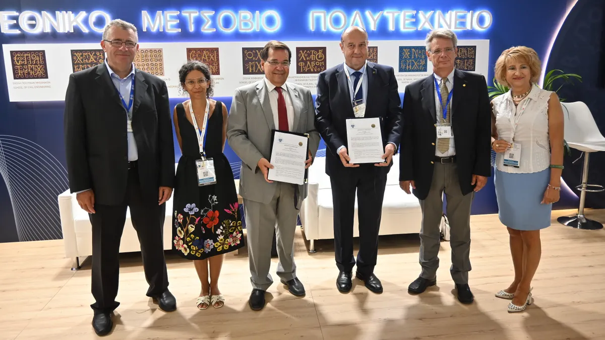 The Rector of the Technical University – Sofia, Prof. Dr. Eng. Ivan Kralov, signed a Memorandum of Cooperation with Prof. Andreas Budouvis, Rector of the National Technical University of Athens - NTUA