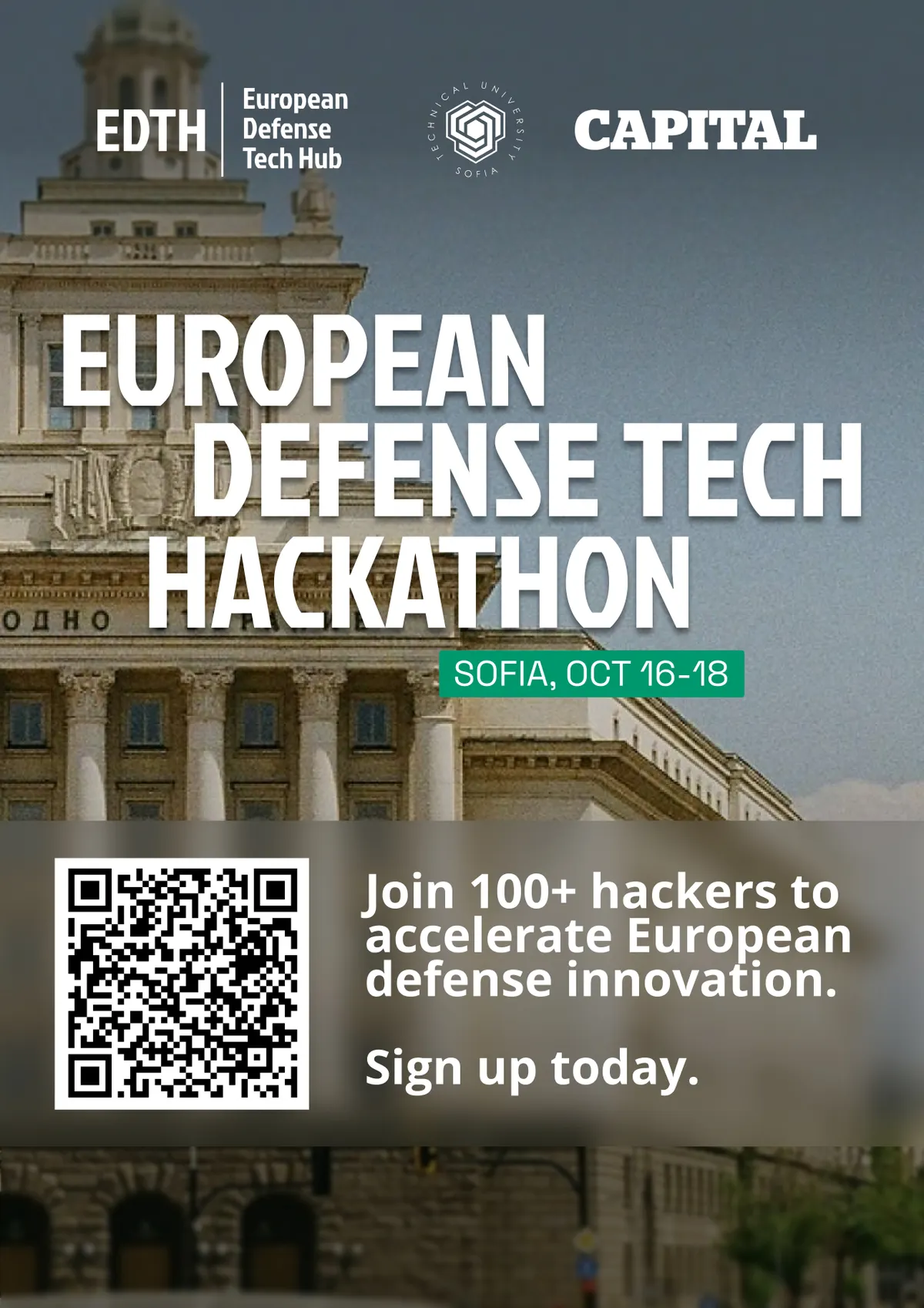Първият European Defense Tech Hackathon в България ще се проведе в Техническия университет – София