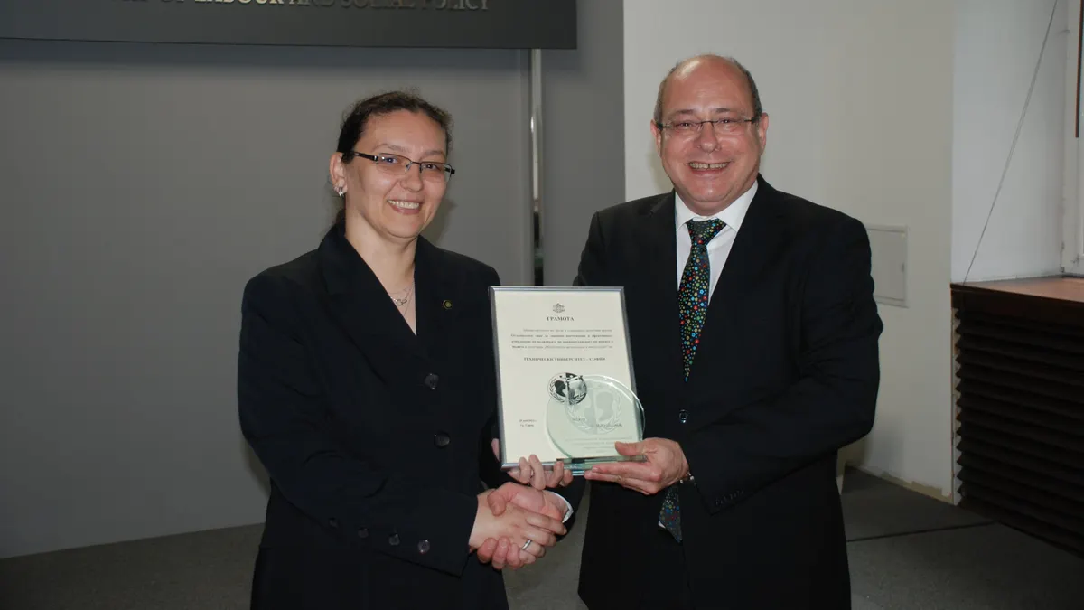 The Technical University – Sofia received the Distinction for Achievements in Gender Equality Policy