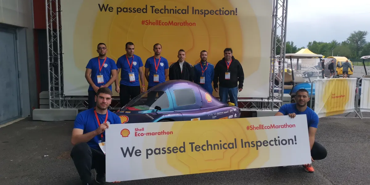 The team of TU – Sofia ranked third in the Shell Eco-marathon Europe 2024 competition