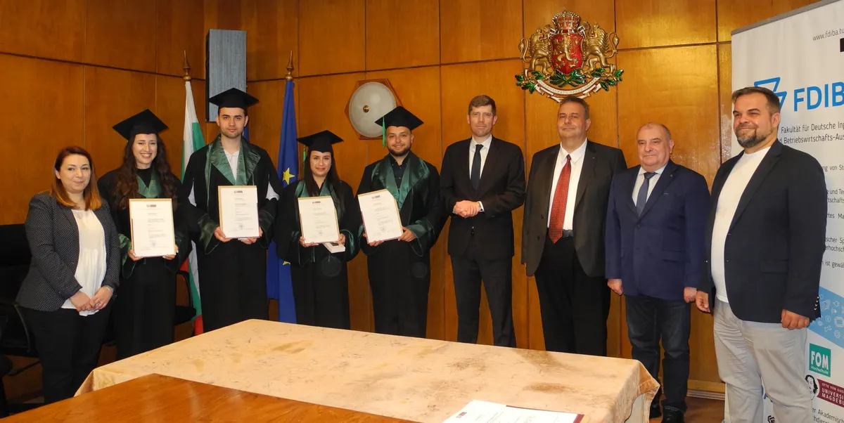 Ceremonial awarding of German bachelor's diplomas to graduates of the Faculty of German Engineering and Industrial Management
